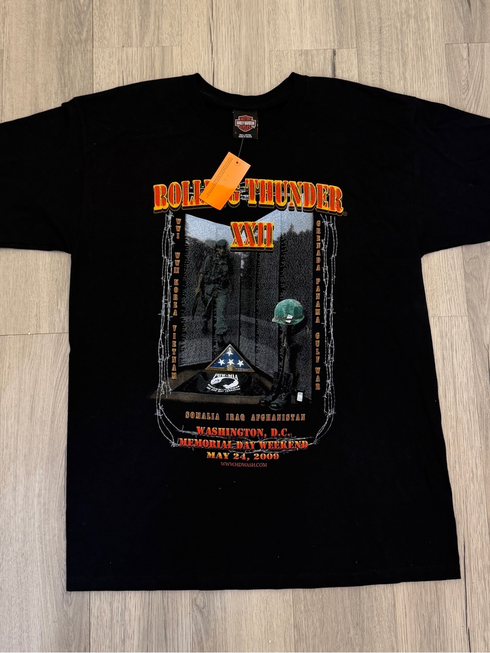Rolling Thunder XXII 2009 Harley-Davidson T-Shirt